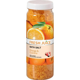 Fresh Juice Соль для ванн  Orange&Guarana 700 г (4823015921612)