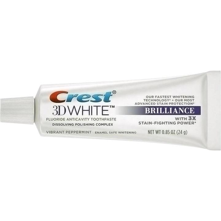Crest Отбеливающая зубная паста  3D White Brilliance Vibrant Peppermint 24 г (91354355) - зображення 1