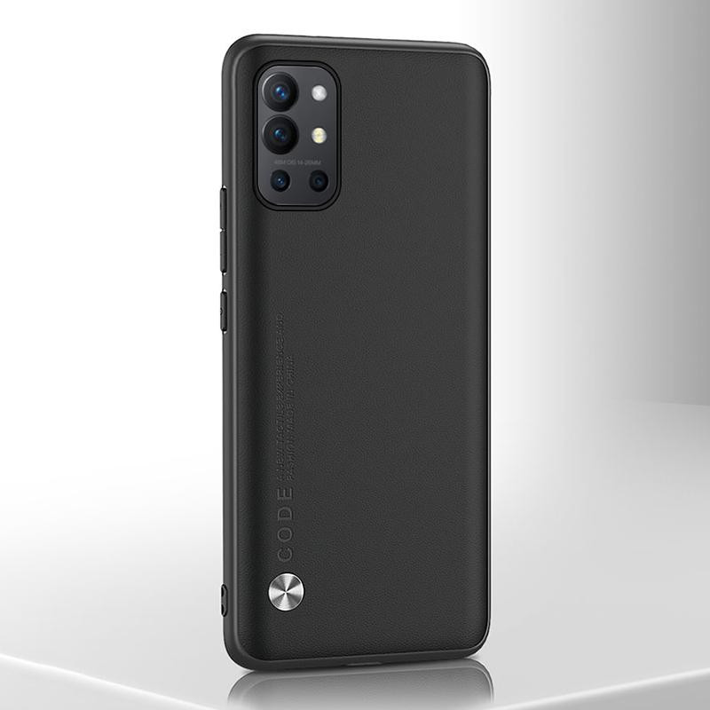 Code Tactile Experience Leather Case для OnePlus 9R Black - зображення 1