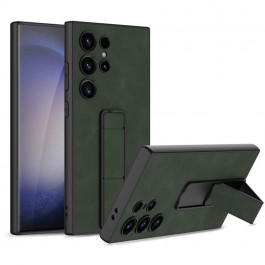 GKK Skin-Feel Matte Case Foking Kickstand для Samsung Galaxy S24 Ultra Green
