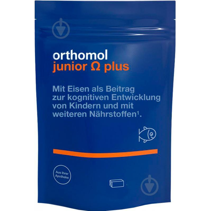 Orthomol Junior Omega Plus  жувальні іриски курс 30 днів 90 шт./уп. - зображення 1