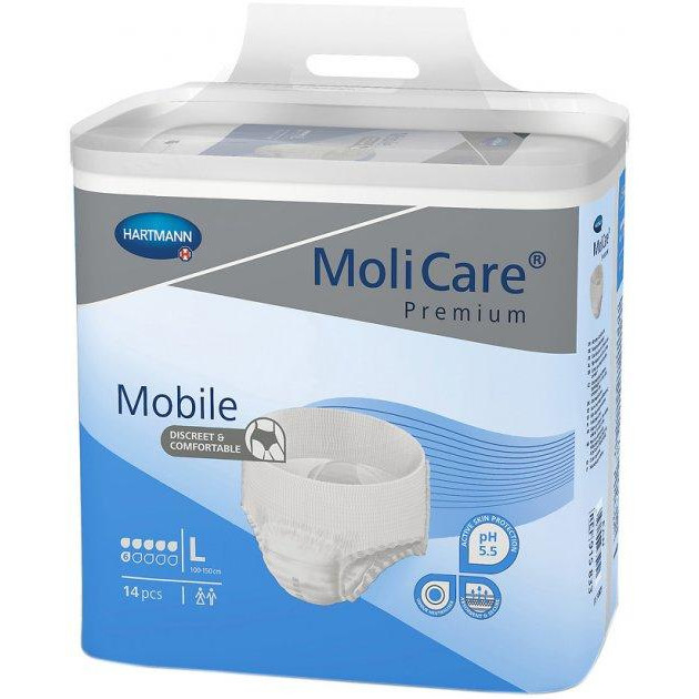 Hartmann Труси поглинаючі для дорослих  MoliCare Premium Mobile 6 крапель L 14 шт (4052199275451) - зображення 1