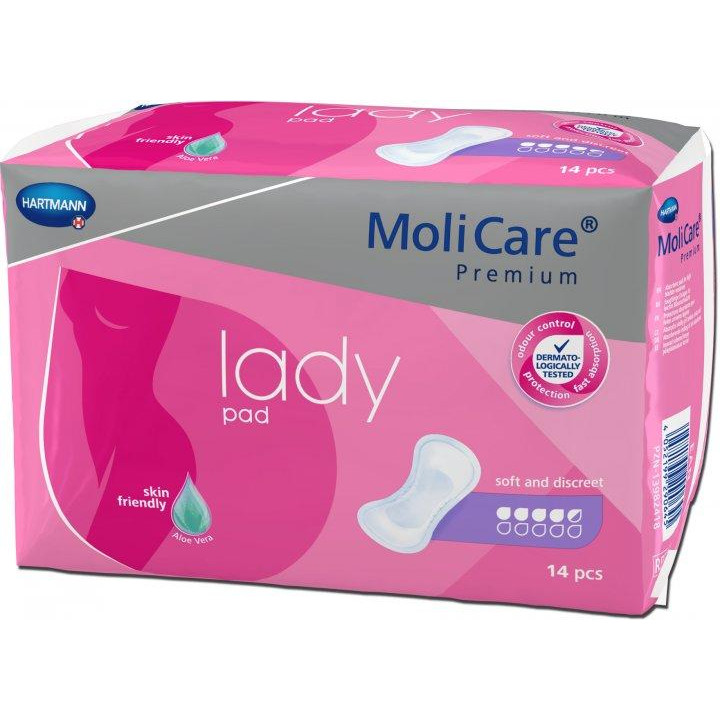 Hartmann Прокладки урологічні  MoliCare Premium lady pad при нетриманні сечі 4.5 краплі 14 шт (4052199290645) - зображення 1