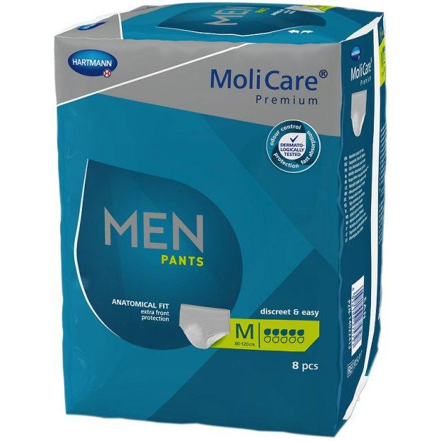 Hartmann Труси поглинаючі для чоловіків  MoliCare Premium Men Рants 5 крапель М 8 шт (4052199275727) - зображення 1