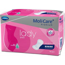 Hartmann Прокладки урологічні  MoliCare Premium lady pad при нетриманні сечі 5 крапель 14 шт (4052199291031)