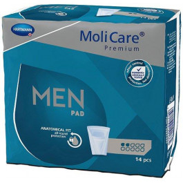 Hartmann Прокладки урологічні  MoliCare Premium Men Pad для чоловіків у формі кишені 2 краплі 14 шт (40521992