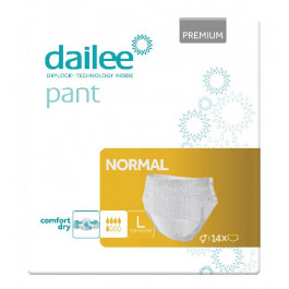 Dailee Підгузки-трусики для дорослих  Pant Premium Normal L 14 шт (8595611625633)