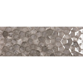 Ecoceramic ARIANA GRAPHITE RLV 25x70 плитка настінна, декор