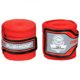 DBX Bushido Еластичні боксерські бинти ARH-100010A 4м червоні (ARH-100010A-RED)