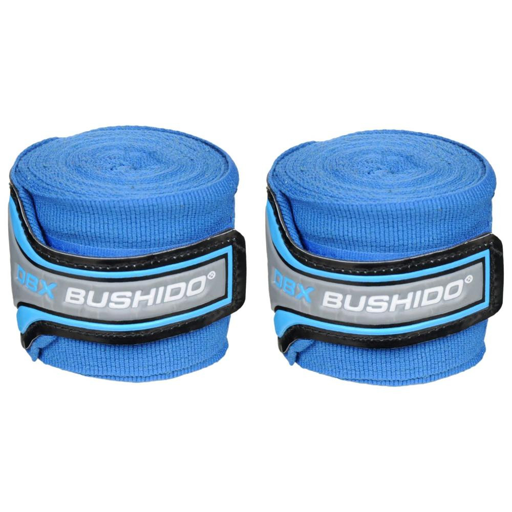 DBX Bushido Еластичні боксерські бинти ARH-100010A 4м сині (ARH-100010A-BLUE) - зображення 1