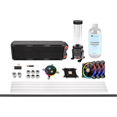 Thermaltake Pacific M360 D5 Hard Tube Water Cooling Kit (CL-W217-CU00SW-A) - зображення 1