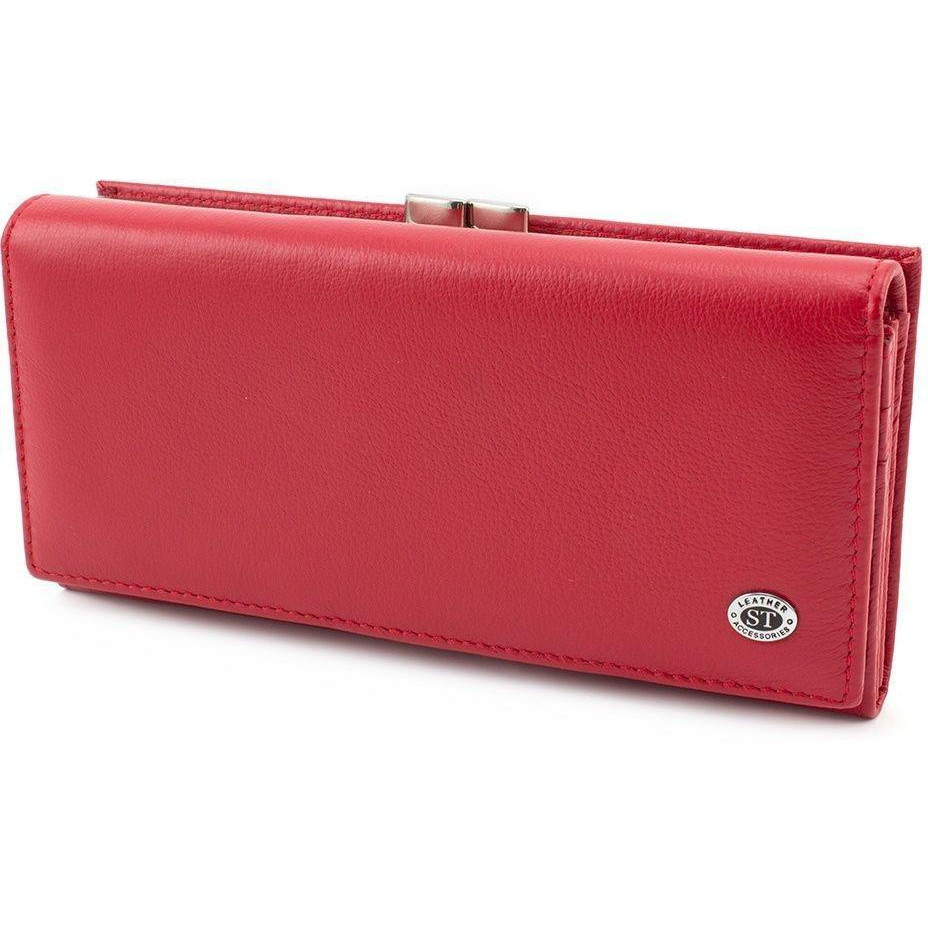 ST Leather Жіночий червоний гаманець з натуральної шкіри  (16385) - зображення 1