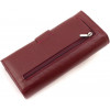 ST Leather Шкіряний жіночий гаманець бордового кольору з хлястиком на кнопці  1767411 - зображення 3