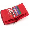 ST Leather Шкіряний жіночий гаманець червоного кольору з місткою монетницею  1767344 - зображення 8