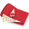 ST Leather Шкіряний жіночий гаманець червоного кольору з місткою монетницею  1767344 - зображення 9
