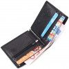 ST Leather Мініатюрне чоловіче портмоне з натуральної шкіри чорного кольору із затискачем для купюр  1767465 - зображення 3