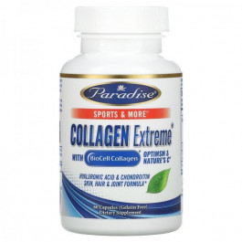 Paradise Herbs Collagen Extreme с коллагеном BioCell, OptiMSM и натуральным витамином C, , 60 капсул