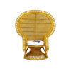 CRUZO Плетеное кресло  Мавлин из натурального ротанга с большой спинкой с мягкой подушкой (kr0420) - зображення 1