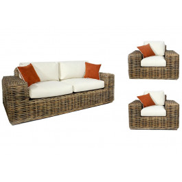 CRUZO Комплект плетеной мебели Бабл диван и 2 кресла (bb0013)