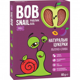 Bob Snail Конфеты Улитка Боб Яблоко Слива, 60г (4820162520361)