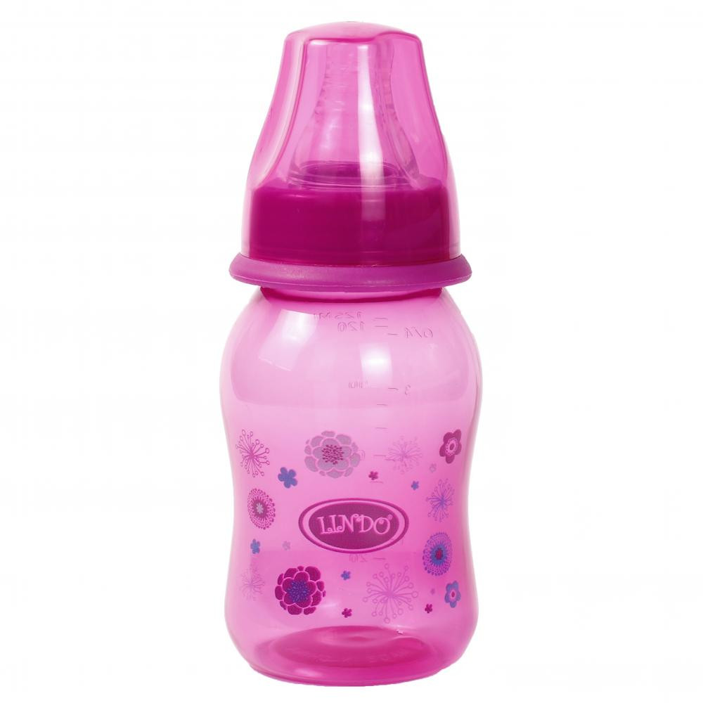 Lindo Бутылочка для кормления LI 132 фиолетовый 125 мл - зображення 1