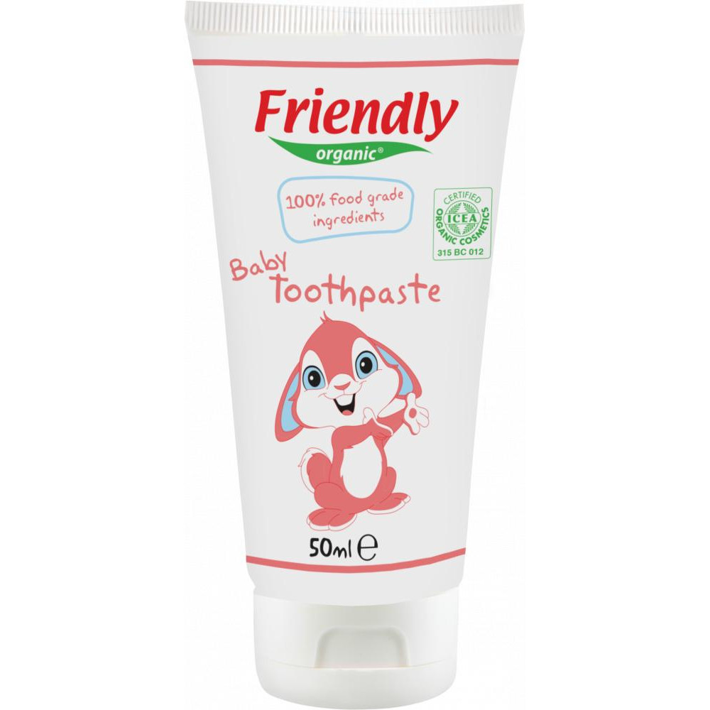 Friendly Organic Органічна дитяча зубна паста  Baby Toothpaste, 50 мл - зображення 1