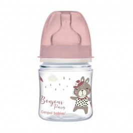 Canpol babies Бутылочка антиколиковая 120 мл PP Easystart Bonjour Paris розовая (35/231_pin)