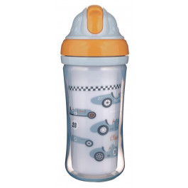 Canpol babies Бутылка с силиконовой трубочкой Авто, двойная стенка, 260 мл (74/053)