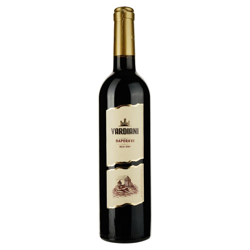 Vardiani Вино Саперави красное сухое 0.75 л 9.5-14% (4820188110621) - зображення 1