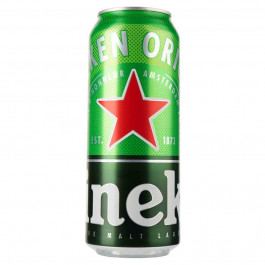 Heineken Пиво  світло фільтроване 5% ж/б, 0.5 л (4820046962010)