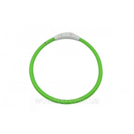 Croci Led USB S - светящийся силиконовый ошейник Кроки, 40 см Зеленый (C5158678)