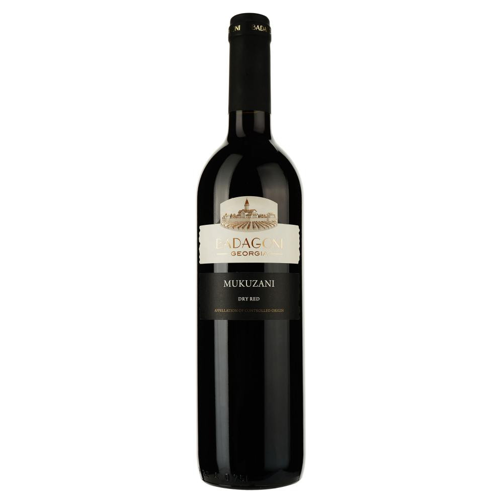 Badagoni Вино  Мукузани красное сухое 0.75 л 12% (4860006040327) - зображення 1