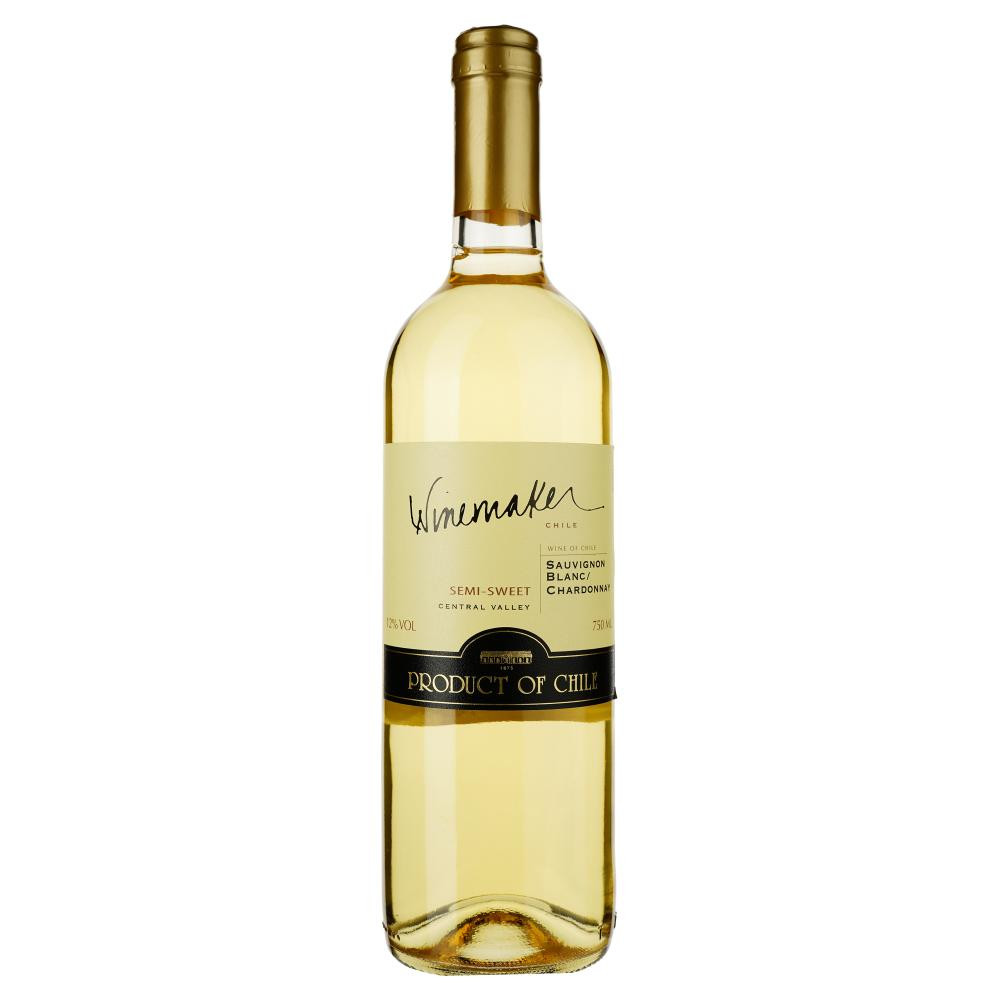 Winemaker Вино  Sauvignon Blanc/Chardonnay біле напівсолодке 0,75л 12% (7808765712571) - зображення 1