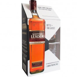 Scottish Leader Виски 3 года выдержки 0.7 л 40% + 2 бокала (4820196540069)