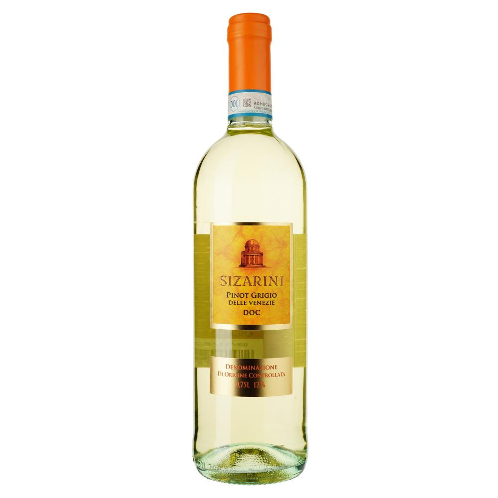 Sizarini Вино Pinot Grigio белое сухое 0.75 л 11% (8006393309135) - зображення 1