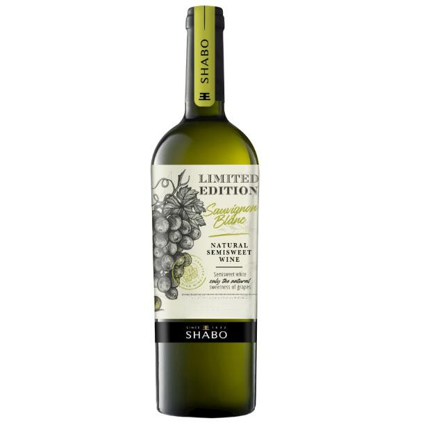 Shabo Вино тихе  Limited Edition Совіньйон Блан природно-напівсолодке біле 0.75л. (4820070409253) - зображення 1
