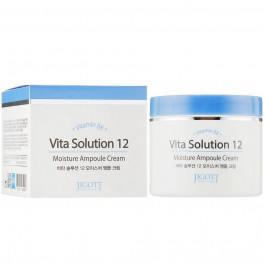 Jigott Увлажняющий ампульный крем для лица  Vita Solution 12 Moisture Ampoule Cream 100 мл (8809541280696)