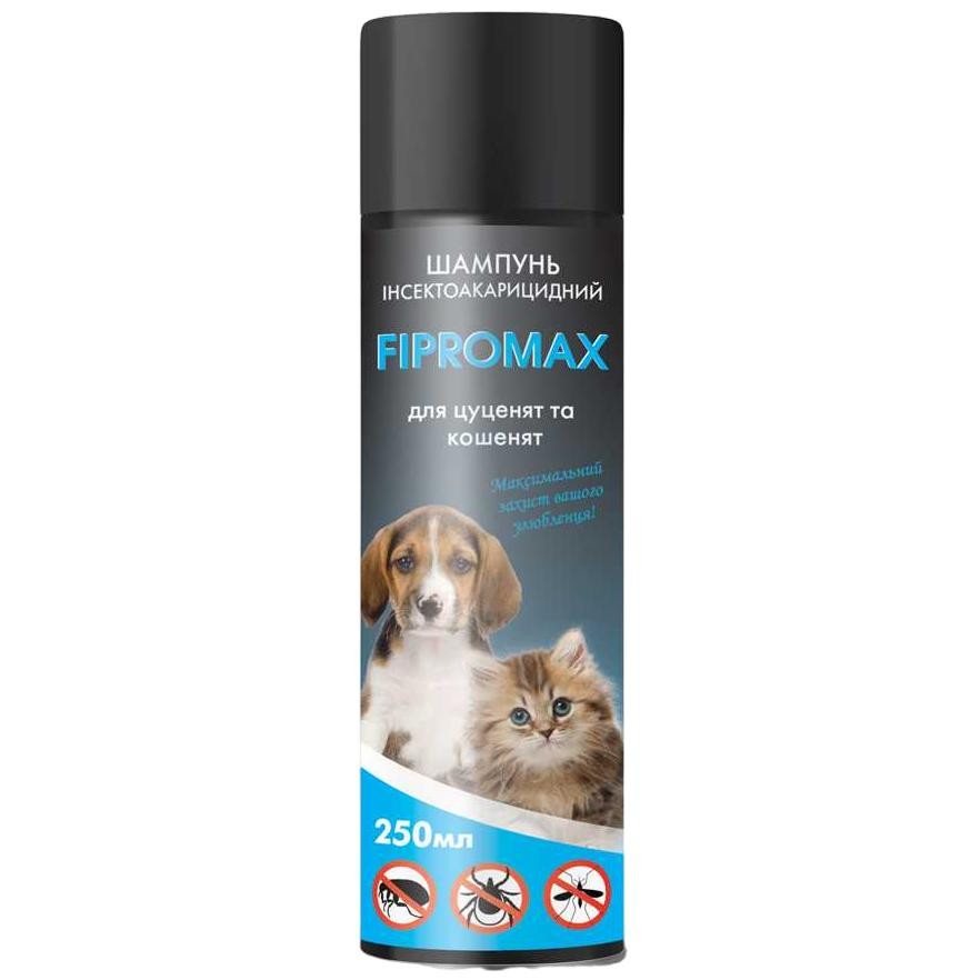 FIPROMAX Шампунь  от блох (с пропоскуром) для котят и щенков 250 мл (4820237150202) - зображення 1