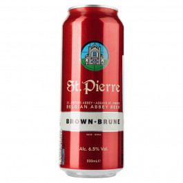 St.Pierre Пиво  Brune темне з/б, 0,5 л (5410583803441)
