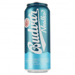 Budweiser Пиво безалкогольне  Budvar Nealko, світле, 0,5%, з/б, 0,5 л (921766) (8594403707663)