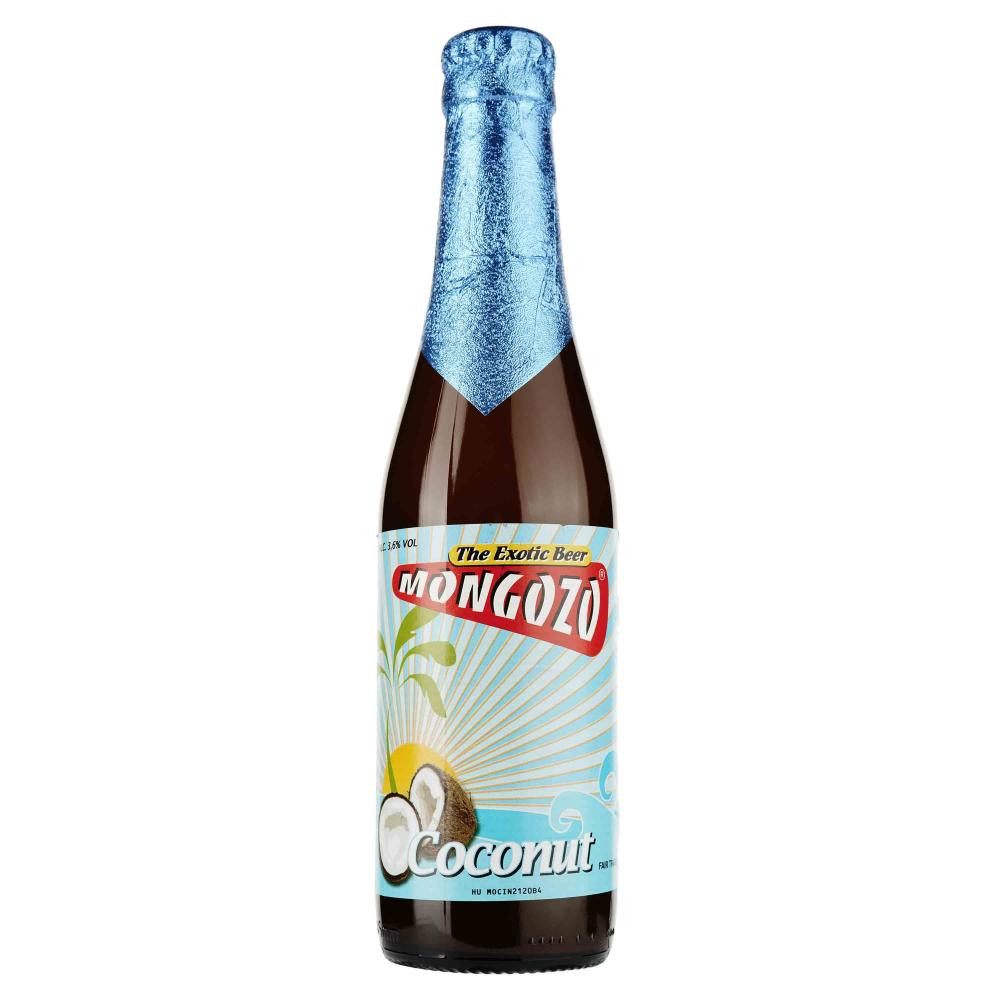 Mongozo Пиво  Coconut світле нефільтроване, 0,33 л (8715608222007) - зображення 1