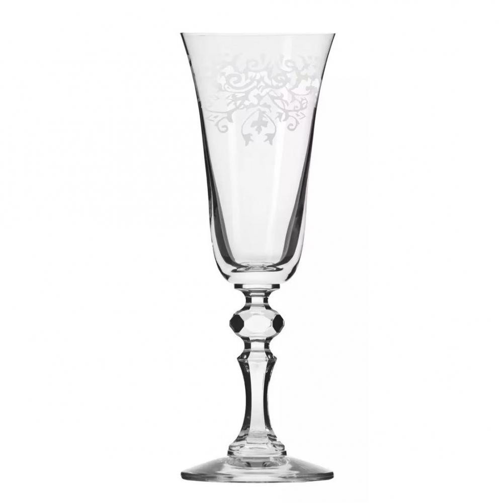 Krosno Набір келихів для шампанського  Krista Deco, скло, 150 мл, 6 шт. (788272) - зображення 1