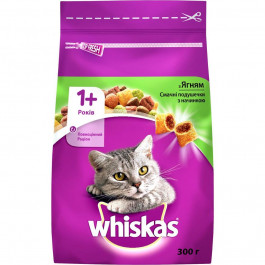 Whiskas Сухой корм для взрослых кошек с ягненком 300 г (5900951014086)