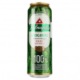 Kalnapilis Пиво  Original, світле, фільтроване, 5%, з/б, 0,568 л (4770477227595)