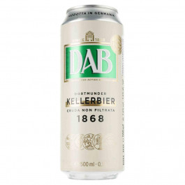 DAB-beer Пиво  Kellerbier світле, 5.6%, з/б, 0.5 л (4053400208824)