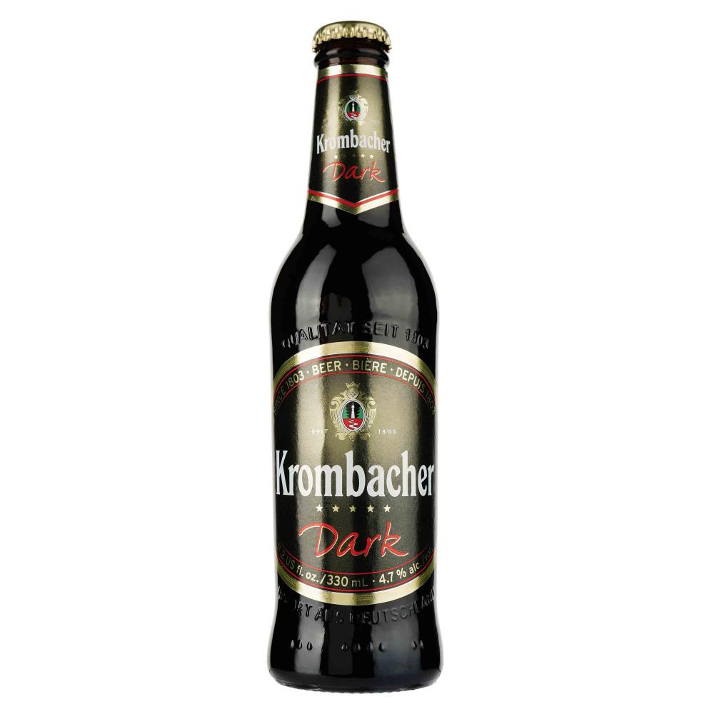 Krombacher Пиво  Dark темне, 4.7%, 0.33 л (4008287909807) - зображення 1