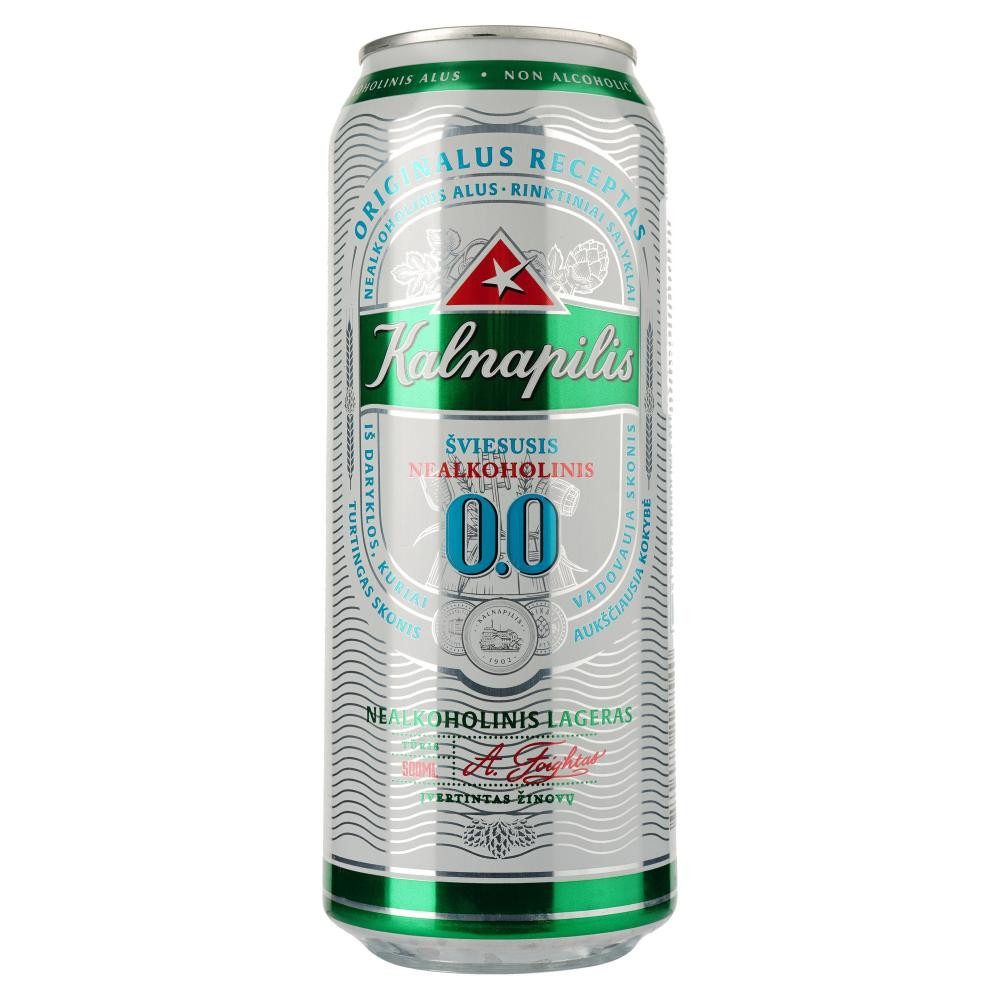 Kalnapilis Упаковка пива  Non-Alco Classic белое фильтрованное безалкогольное 0% 0.5 л x 24 шт (4770477227540) - зображення 1