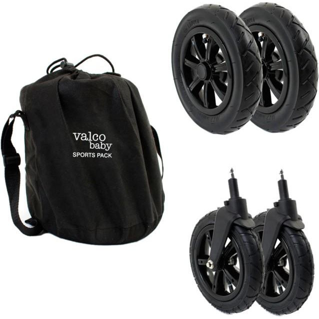 Valco Baby Комплект колес Sport Pack Snap 4 Black (9179) - зображення 1