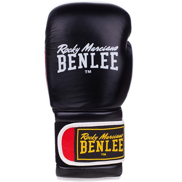BenLee Rocky Marciano Sugar Deluxe Leather Boxing Gloves 12oz, Black/Red (194022/1503_12) - зображення 1