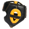 BenLee Rocky Marciano Brockton Leather Headguard S/M, Black/Yellow (199931 blk/yellow S/M) - зображення 2